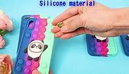 Heart Panda for iPhone 11 Pro 5.8" Case Cute Cartoon Fun Funny Lucky Character Design Unique Creative Cover Silicone Pandas Cases for Girls Boys Kids Teen Women for iPhone 11 Pro