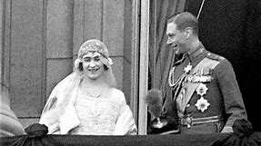 The Queen Mother marries the future King George VI at Westminster Abbey