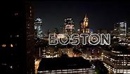 Boston, Massachusetts - 4K Drone view - Day/Night