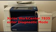 Xerox WorkCenter 7835 enter Diagnostic Mode