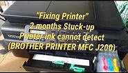 How to Fix Printer Ink/cannot detect (Brother MFC-J200)