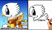 How to Draw a Griffin in 2 min - Easy Things to Draw - Cute Art - Fun2draw Online Drawing Lessons
