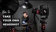 How to TAKE YOUR OWN HEADSHOT - Camera settings, Lighting and Tips & Tricks for Self Portraits.