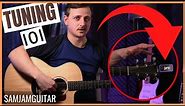 How To Tune A Guitar With a Clip on Tuner 👍 For Beginners