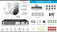 ZOSI 16CH 4K Spotlight PoE Security Camera System | Cctv Camera Setup