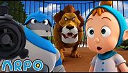 ARPO the Robot | At the Zoo! | Funny Cartoons for Kids | Arpo and Daniel Full Episodes