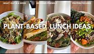What I Eat In A Week For Lunch | Plant-Based Vegan | Healthy, Easy, & Beginner-Friendly Lunch Ideas
