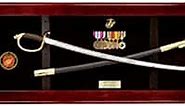 USMC NCO Sword Display Case, Sword Cases, Marine Sword Frame.