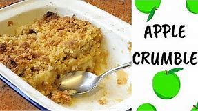 Traditional apple crumble recipe :) Cook with me!