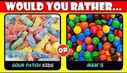 Would You Rather…? CANDY Edition 🍬 | 80 Different Candies & Junk Food 🍭 🍫 🍬
