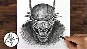 How to Draw BATMAN WHO LAUGHS | Pencil Drawing Tutorial