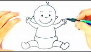 How to draw a Baby | Baby Easy Draw Tutorial