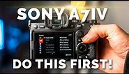 SONY A7IV: Menu Settings to Adjust BEFORE You Start Shooting | Do This First!
