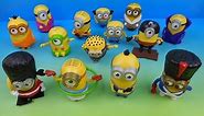 2015 MINIONS MOVIE SET OF 14 McDONALDS HAPPY MEAL COLLECTION TOYS VIDEO REVIEW AUSTRALIAN RELEASE