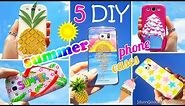 5 DIY Summer Phone Cases – How To Make Ice Cream, Pineapple, Sunset, Flip-flop, Stars Phone Covers