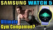 Track 30+ Gym Exercises ⌚🔥 Samsung Galaxy Watch 5 Gym Workout Modes Test || Fitness Review ⚡