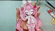 Movable Paper Figure Hatsune Miku Material Pack Tutorial | DIY | Draw so easy Anime