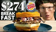 $274 Burger King Breakfast Sandwich Taste Test | Fancy Fast Food