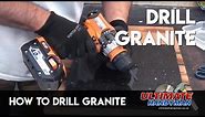 How to drill granite