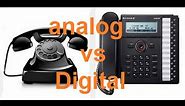Learn the different analog and digital phones