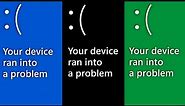 All Windows Screen of Death Colors Explained