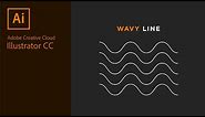 How to make a wavy line in Adobe Illustrator