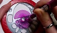 How To Draw A Spirograph With Scented Markers - Grape Edition