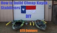 How to make cheap kayak stabilizers, DIY