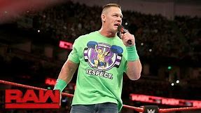 John Cena addresses dream match against The Undertaker at WrestleMania: Raw, Feb. 26, 2018