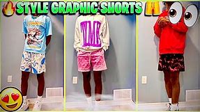 HOW I STYLE MY SHEIN GRAPHIC SHORTS🔥🩳 *How To Style Graphic Shorts*