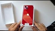 Unboxing Apple iPHONE 13 128gb PRODUCT RED