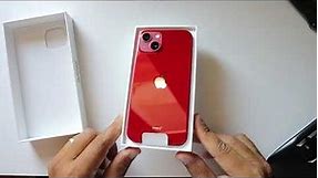 Unboxing Apple iPHONE 13 128gb PRODUCT RED