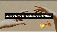 40+ aesthetic emoji combinations 🌈🦋💘