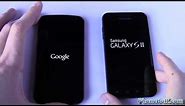 Galaxy Nexus vs Samsung Galaxy S2 - Boot Up Test