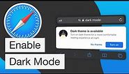 How to Enable Safari Dark Mode on Iphone (New Feature!)
