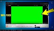 Fix Green Screen When Playing Youtube Videos in Google Chrome | How To Solve green screen youtube 🟩