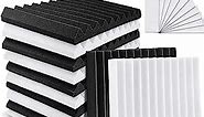 YeCheng 12 Pack Acoustic Foam 2” X 12” X 12” Soundproof Foam Panels - Studio Foam Wedges- Sound Absorbing Tiles for Recording Studio Ceiling - Black & White