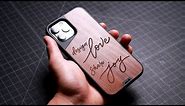 Engraving an iPhone 12 Pro Max Case from Mous