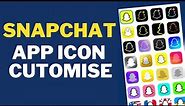 How To Change Snapchat App icon On iPhone & Android !! Customize Snapchat App iCon
