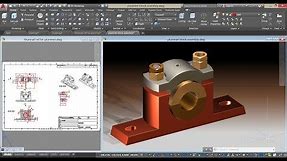 AutoCAD Tutorial | Plummer Block Modeling & Assembly | Mechanical Drawing