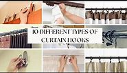 10 Different Types Of Curtain Hooks | Multiple Styles Of Curtain Hooks For All Window Treatments