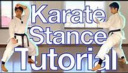 Karate Stance Tutorial! List of 8 Stance Names w/ Pronunciation!