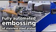 Metal cable tags: Next generation of embossing stainless steel plates - the new M-BOSS