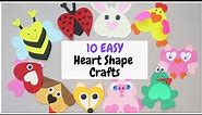 10 Easy Heart Shape Craft Ideas