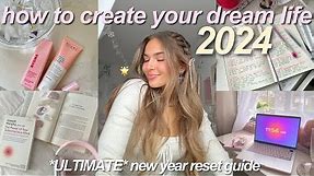2024 ULTIMATE RESET GUIDE 🎀🧘🏼‍♀️🍵 new year goal setting, vision boards, & journaling