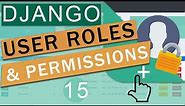 User Role Based Permissions & Authentication | Django (3.0) Crash Course Tutorials (pt 15)