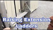 Raising and Lowering the Rails on an Extension Ladder- Warsaw, Syracuse, Goshen and Columbia City IN