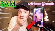 (Insane) CALLING The Real Ariana Grande on FaceTime at 3AM! (She Got Mad)