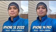 iPhone SE 2022 vs iPhone 14 Pro camera shootout! (Apple Midrange vs Flagship!)