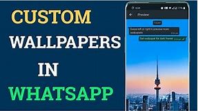 How To Set Wallpaper In WhatsApp For Single Chat WhatsApp New Feature
